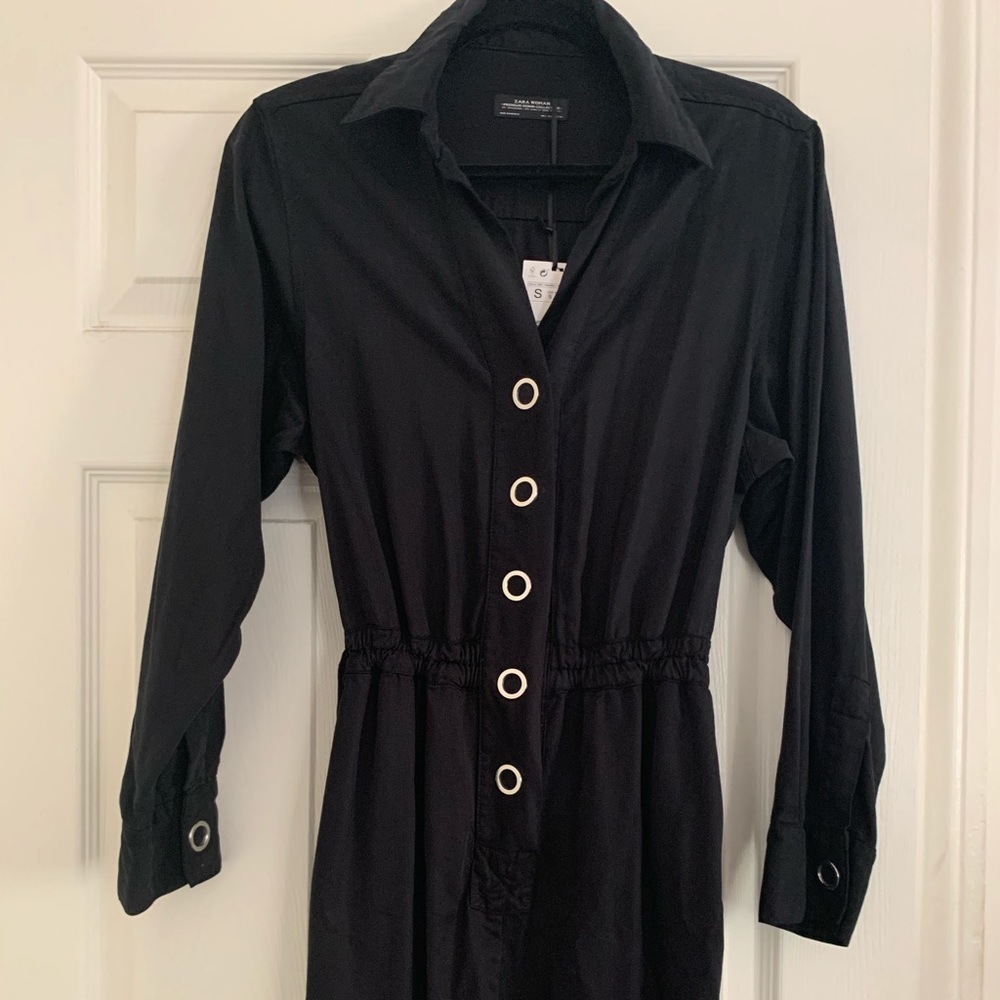 BNWT Zara denim collection black jumpsuit